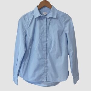 Cuyana Blue/White Stripe Long Sleeve Button Down Cotton Shirt XS ($168)